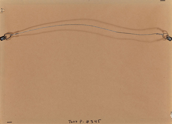 Back of Framed Gouache